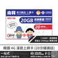 中國聯通 4G 韓國 | 8日20GB FUP 無限數據卡 + 20分鐘通話