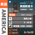 DATA TRIBE 數據部落 5G/4G 美國 | 總流量 | 優質網絡全美通行 | 美國無限數據卡 DATA TRIBE 數據部落