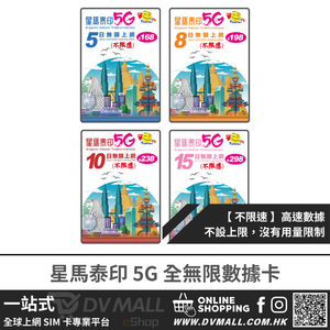 Happy Telecom 5G Singapore, Malaysia, Thailand and India | Full unlimited data plan (unlimited speed) | Local premium network provider | Plug and play
