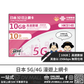 中國聯通 5G/4G 日本 | 10日10GB FUP 無限數據卡